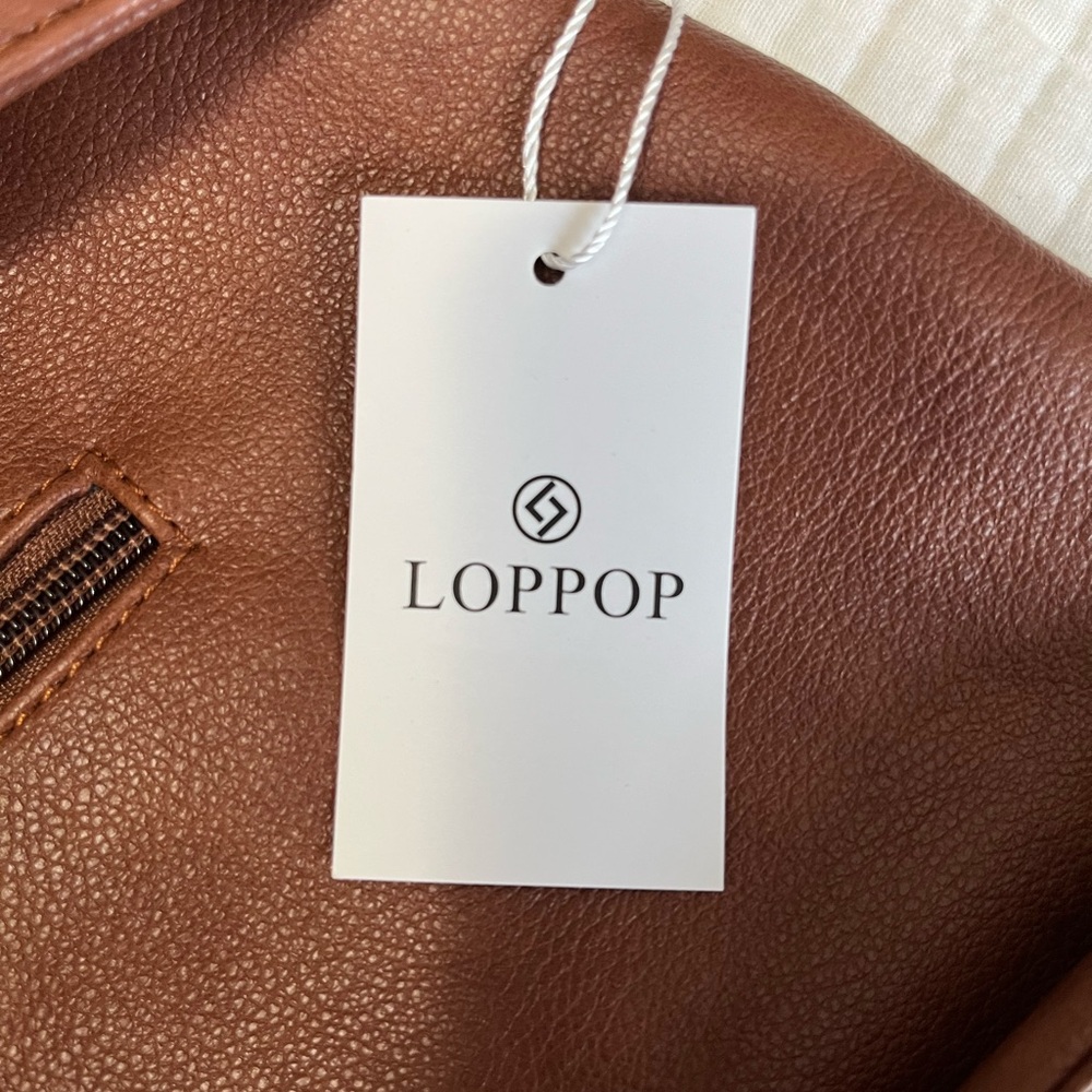 NWT Brown Leather Crossbody Bag - Picture 2 of 14